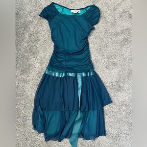 Teal Tie Dress